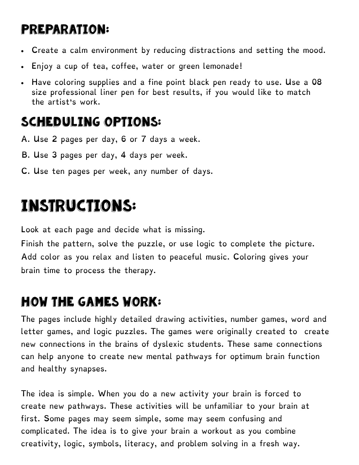 (Art & Logic Therapy) 04 Lost & Found - Brain Games for Brain Fog