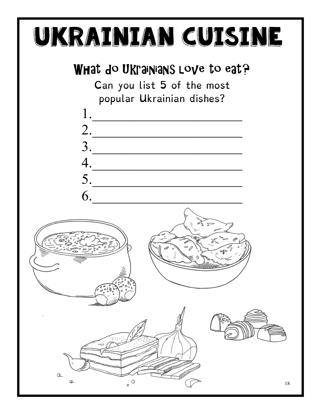 (Age 11+) Travel Dreams Ukraine - Social Studies Fun-Schooling Journal