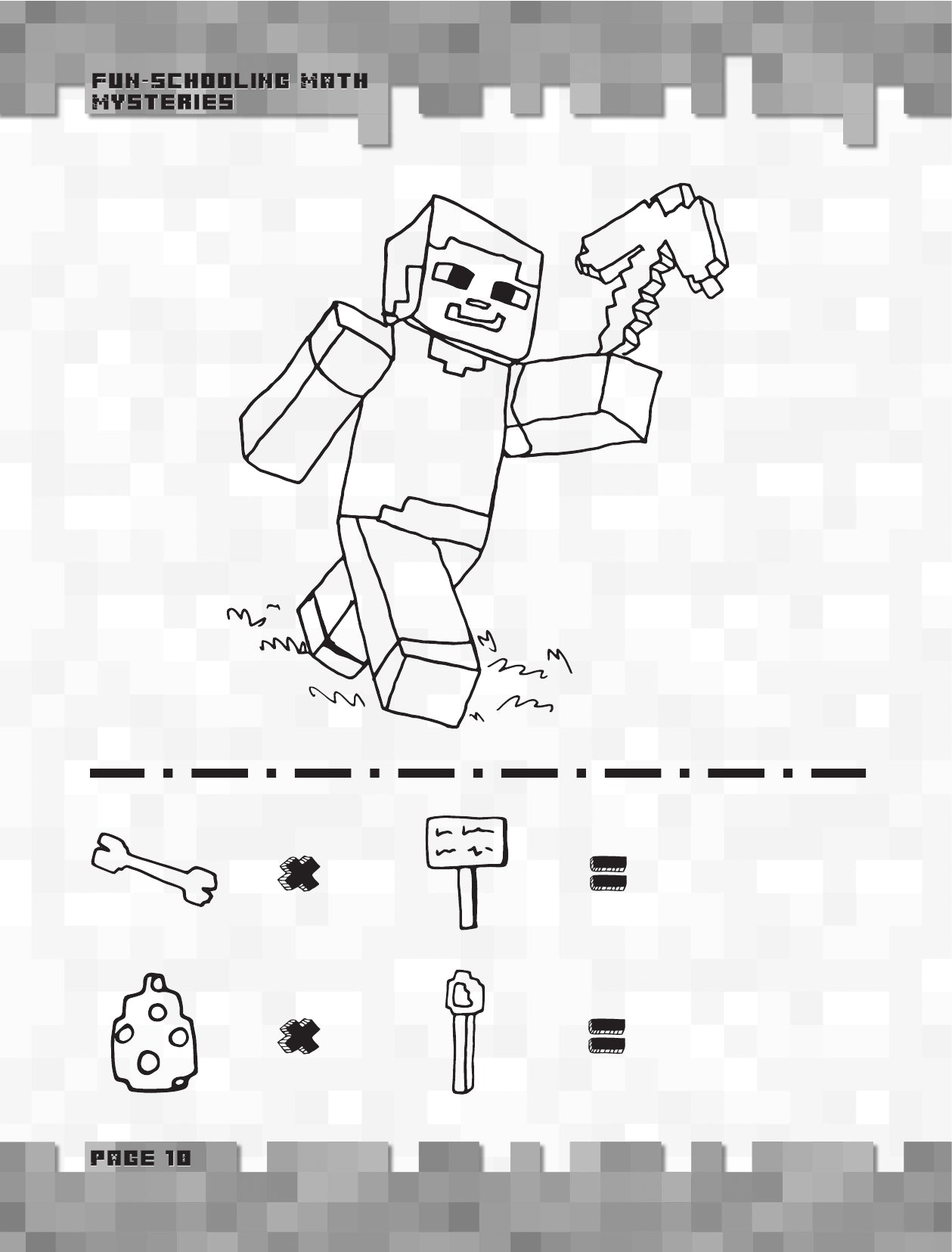 (Age 7+) Fun-Schooling Math Mysteries with Minecraft