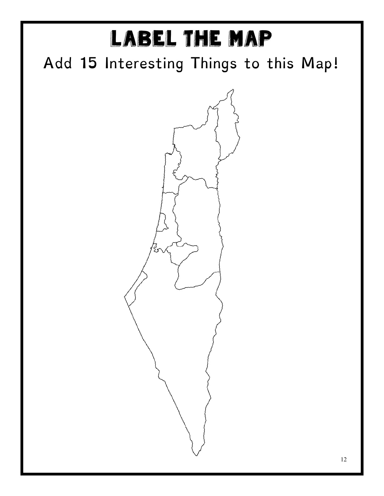 (Age 11+) Travel Dreams Israel - Social Studies Fun-Schooling Journal