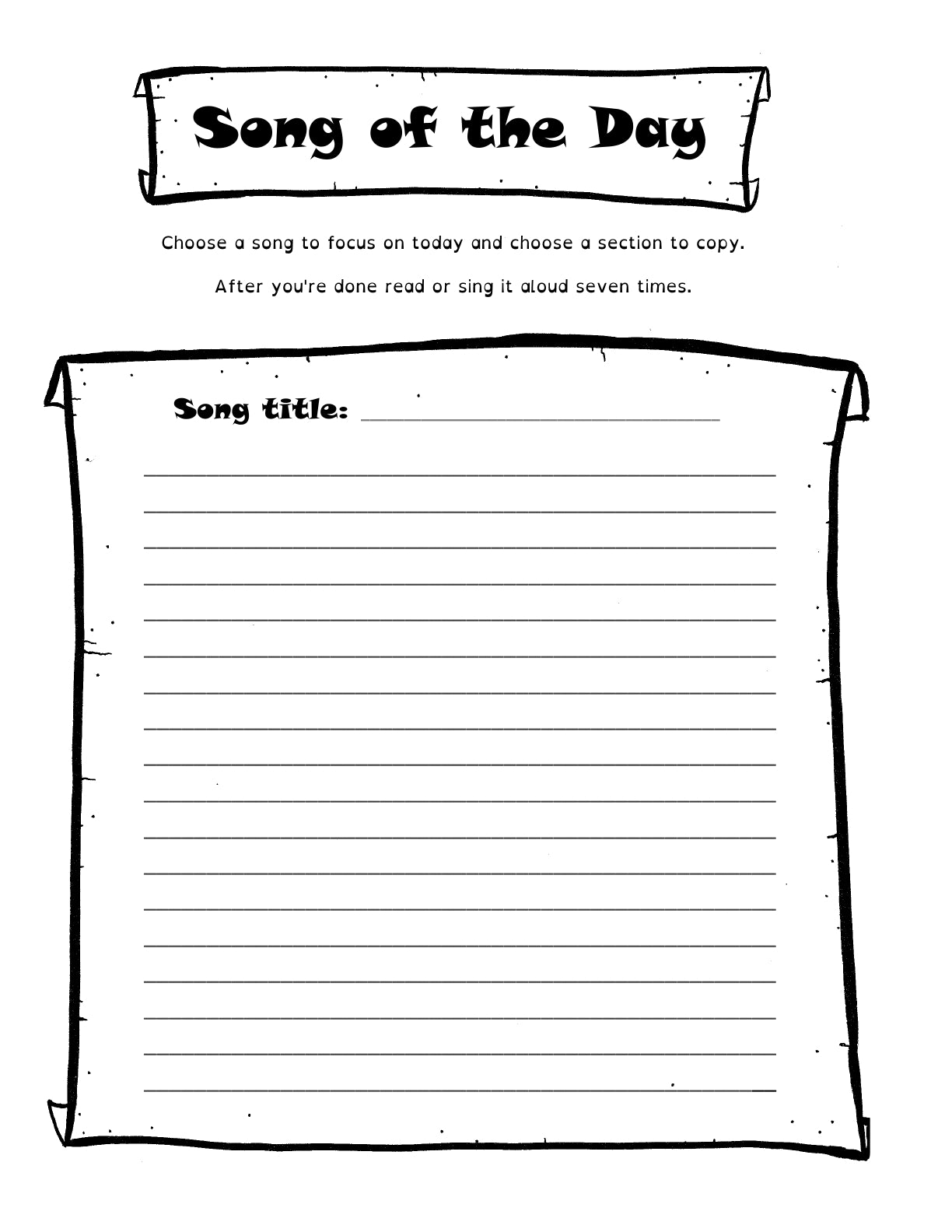 (Age 12+) The Songwriter's Fun-Schooling Journal
