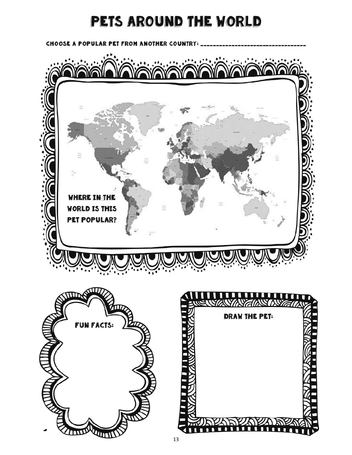 (Age 8+) Homeschooling with Pets