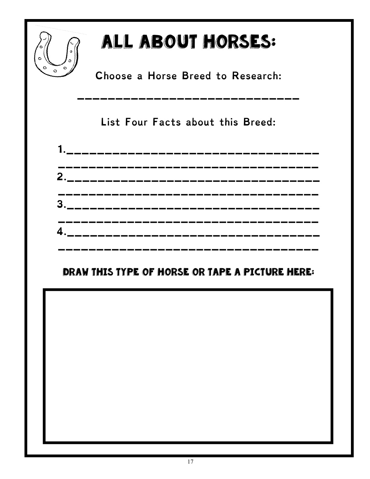 (Age 9+) Homeschooling With Horses