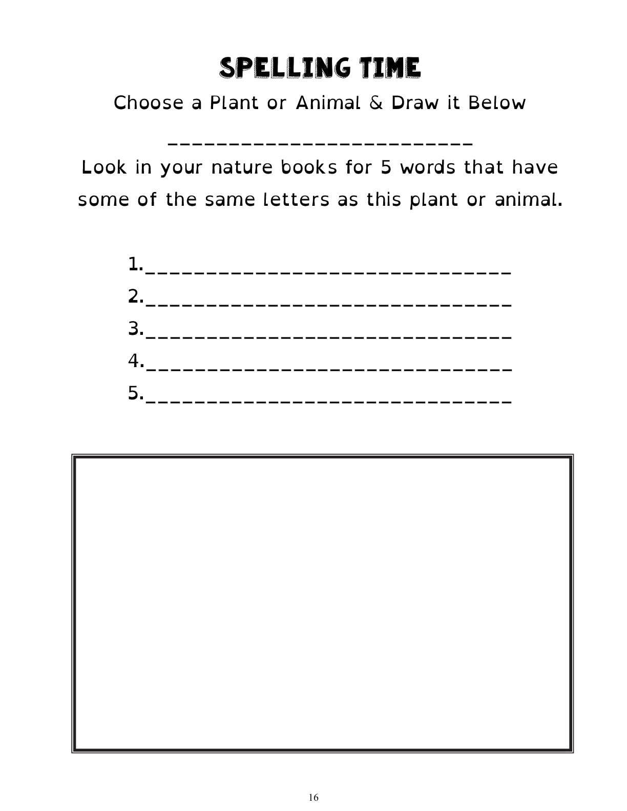 (Age 8+) Nature Study & Outdoor Science