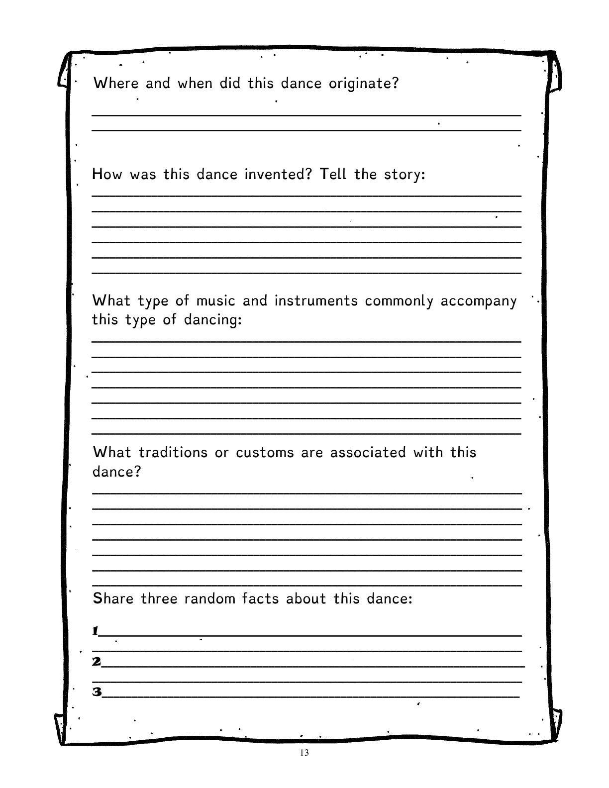 (Age 11+) Book of Dance