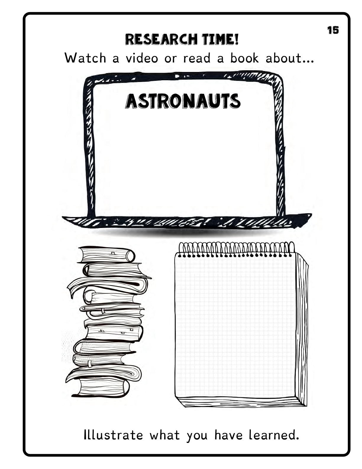 (Age 5+) My First Reading and Research Workbook