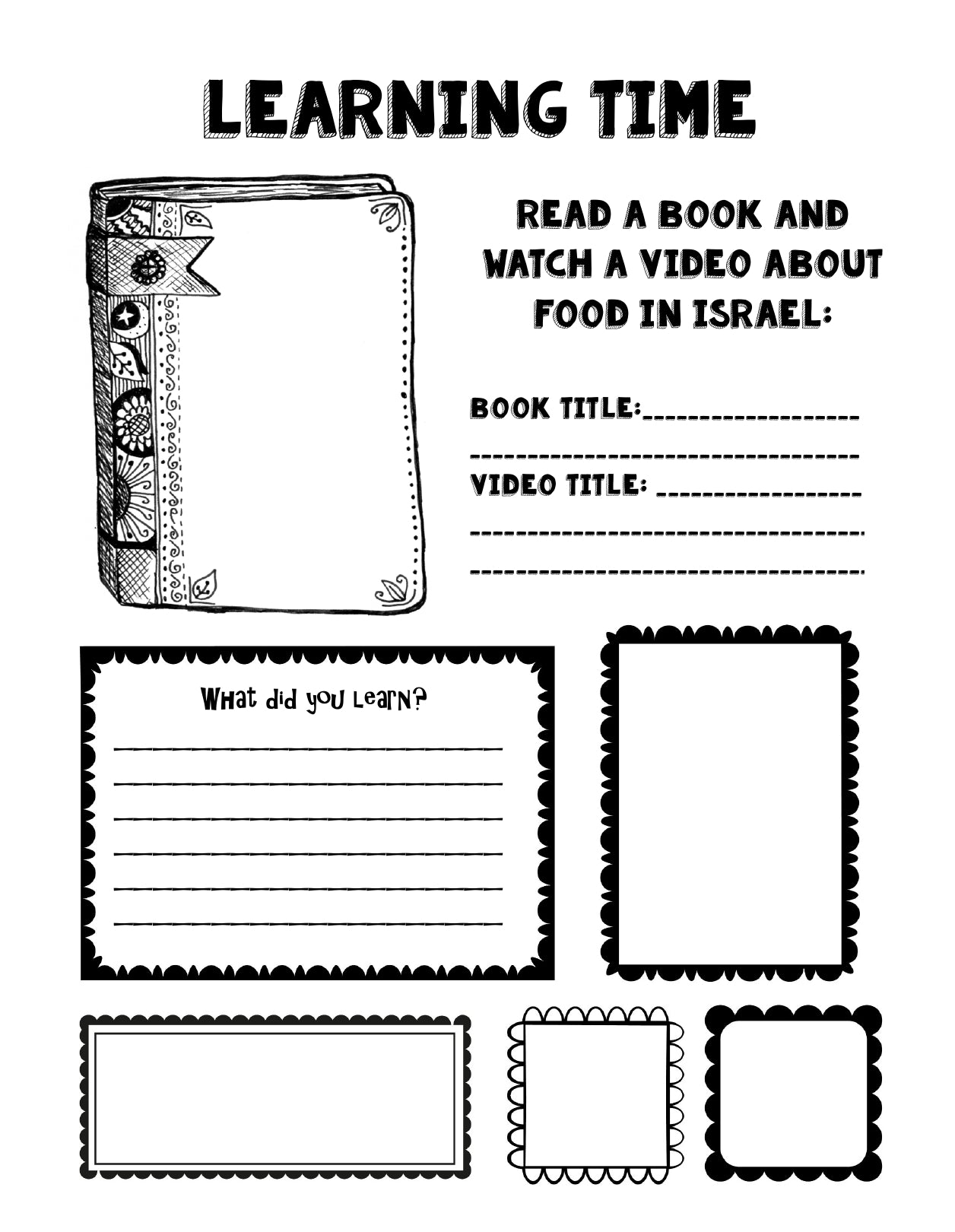 (Age 11+) Travel Dreams Israel - Social Studies Fun-Schooling Journal