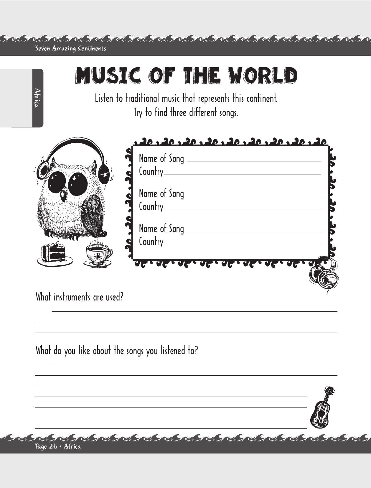 (Age 9+) Seven Amazing Continents - Travel Dreams Geography & Social Studies