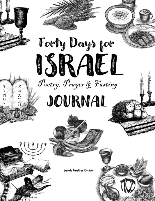 (All Ages) Poetry, Prayer & Fasting Journal - Forty Days for Israel