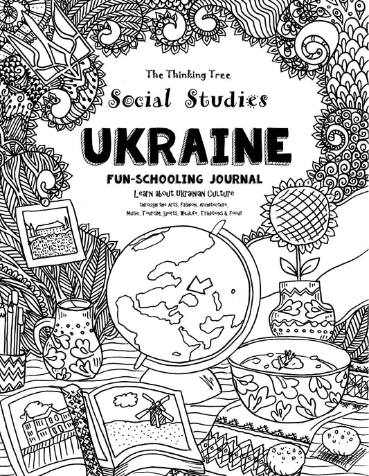 (Age 11+) Travel Dreams Ukraine - Social Studies Fun-Schooling Journal