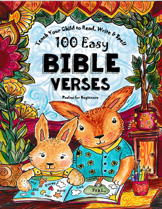 (Age 5+) 100 Easy Bible Verses - Teach Your Child to Read, Write & Spell