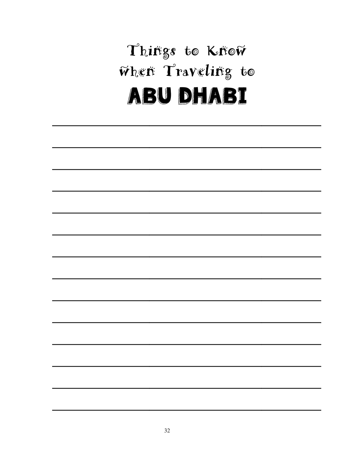 (Age 11+) Travel Dreams - Fun-Schooling Journal - 30 Fascinating Cities