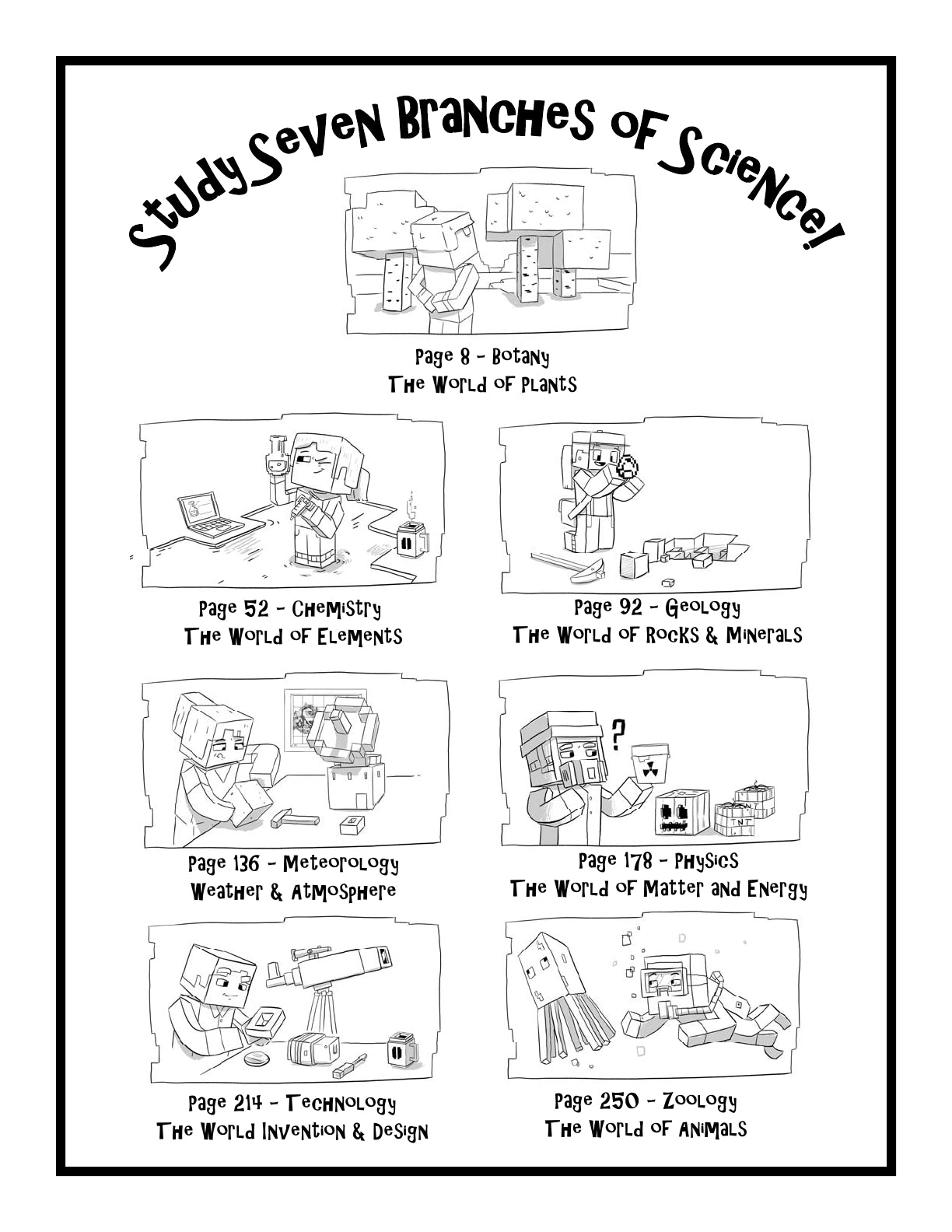 (Age 10+) 7 Subject Science Portfolio - Minecraft & The Real World