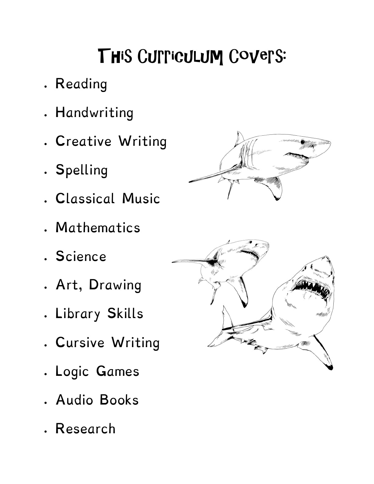 (Age 7+) All About Sharks - Fun-Schooling Journal
