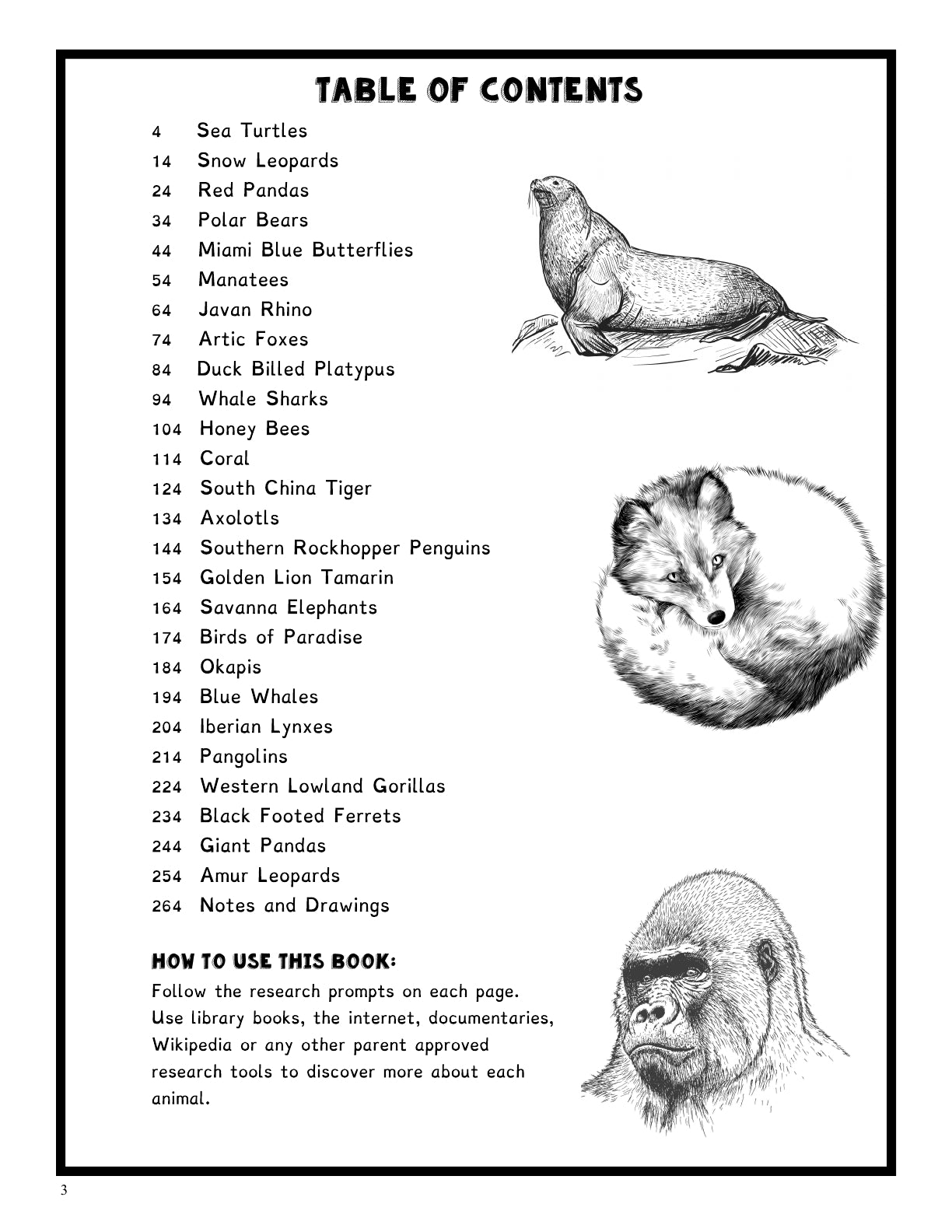 (Age 10+) All About Endangered Species - Science & Research Study Guide