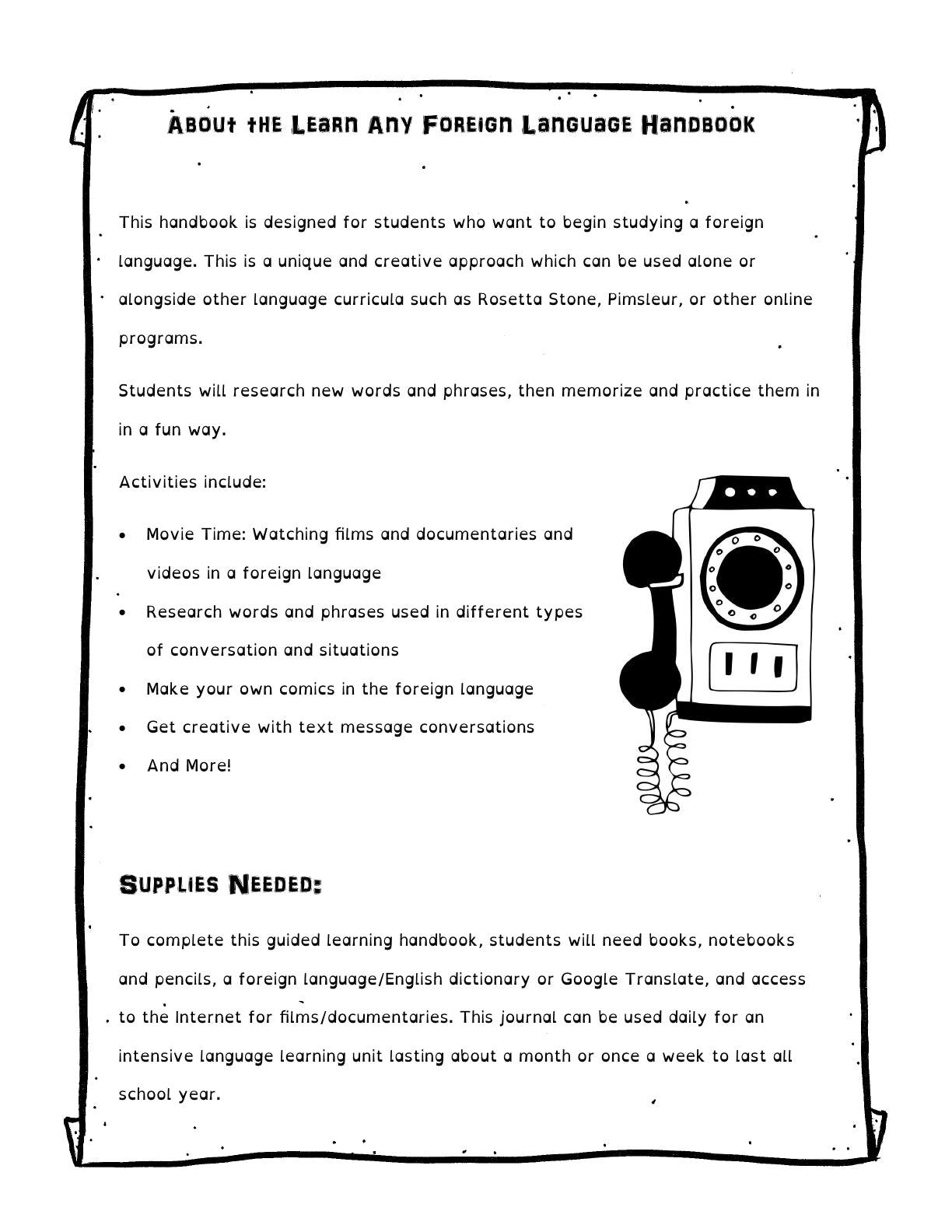 (Age 10+) Learn Any Foreign Language