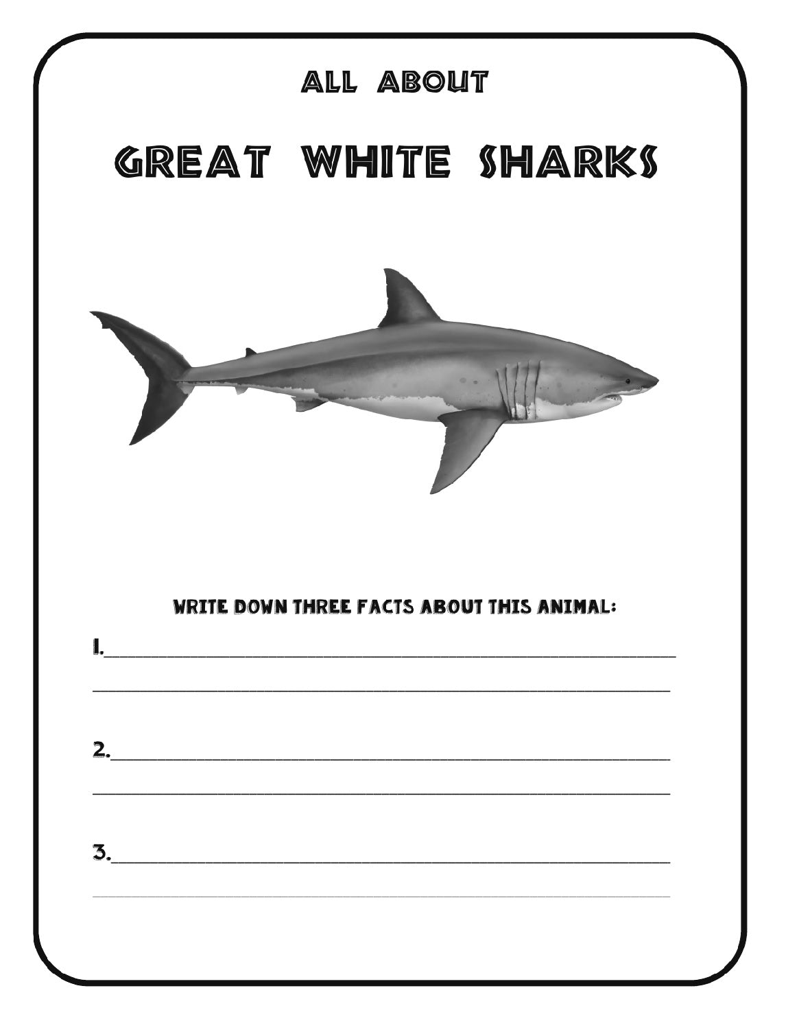 (Age 7+) All About Sharks - Fun-Schooling Journal