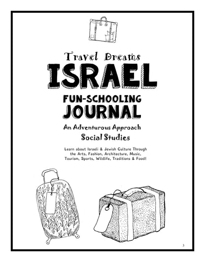 (Age 11+) Travel Dreams Israel - Social Studies Fun-Schooling Journal