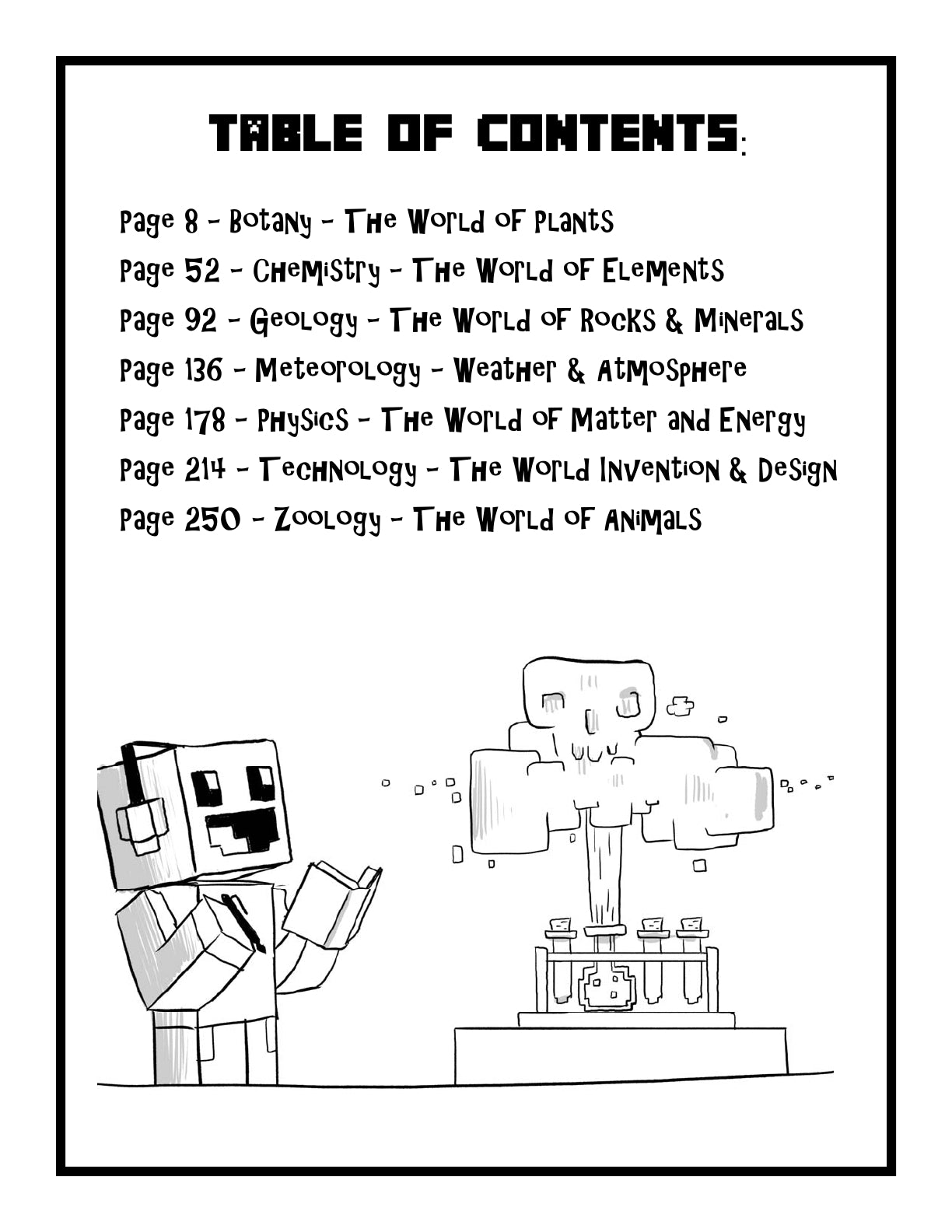 (Age 10+) 7 Subject Science Portfolio - Minecraft & The Real World