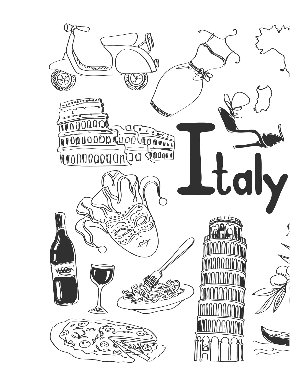 (Age 11+) Travel Dreams Italy - Social Studies Fun-Schooling Journal