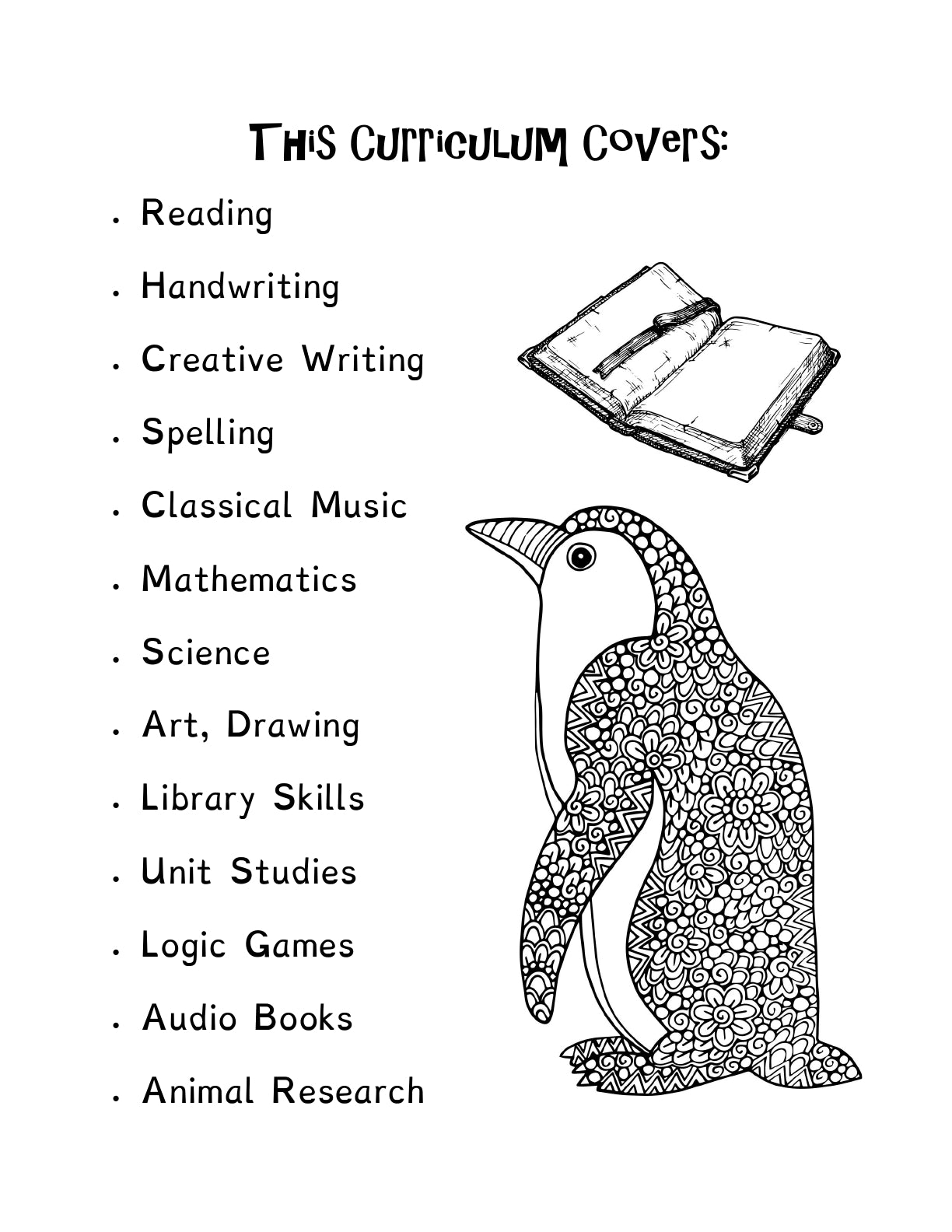 (Age 7+) My First Fun-Schooling ZOO Curriculum