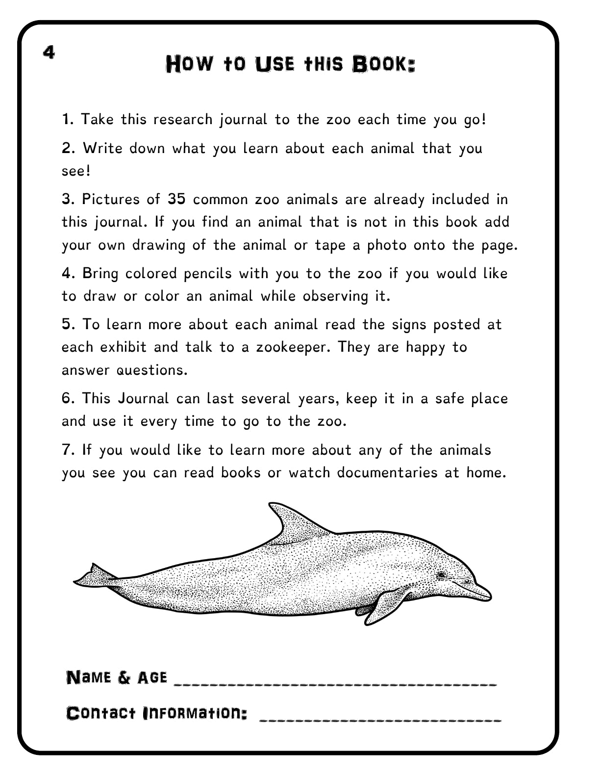 (Age 7+) Field Trip Zoo - Adventure Journal