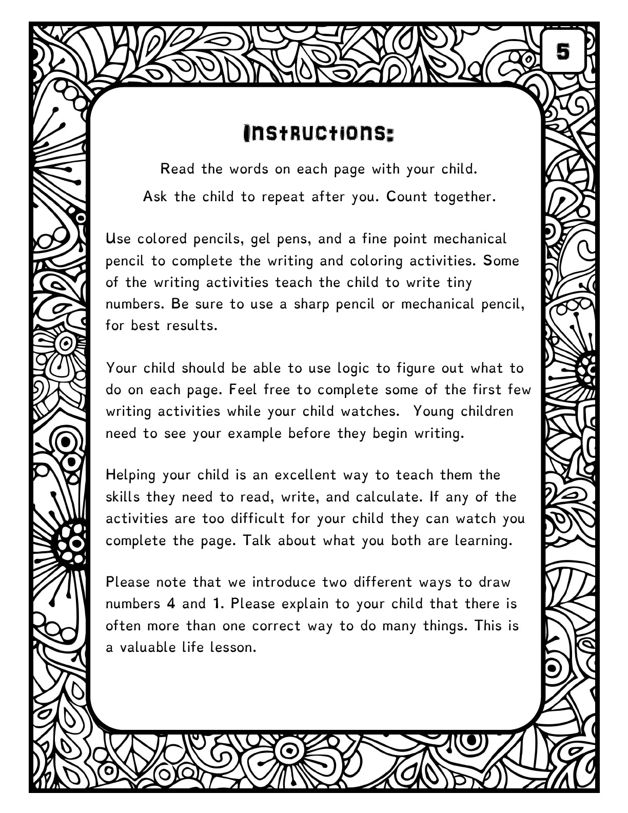 (Age 5+) My 1st Fun-Schooling Math Workbook