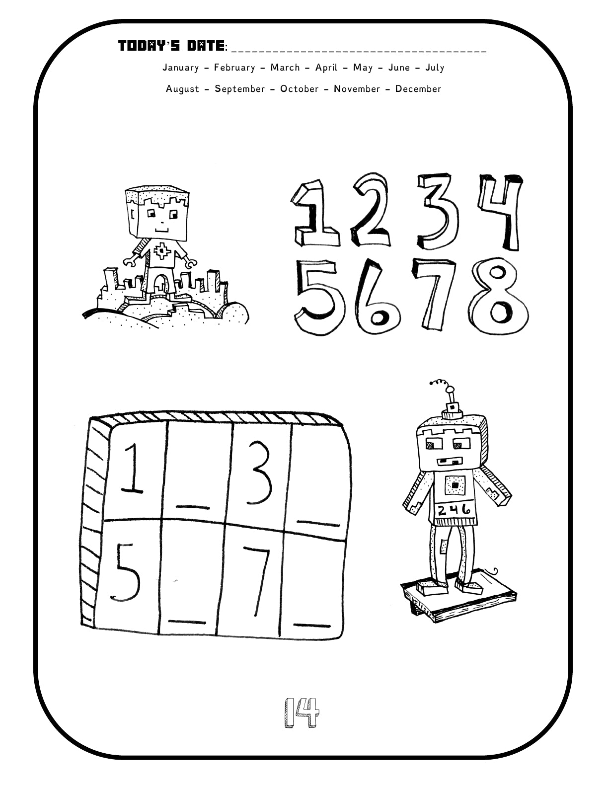 (Age 6+) Comic Book Maths Fun-Schooling Journal