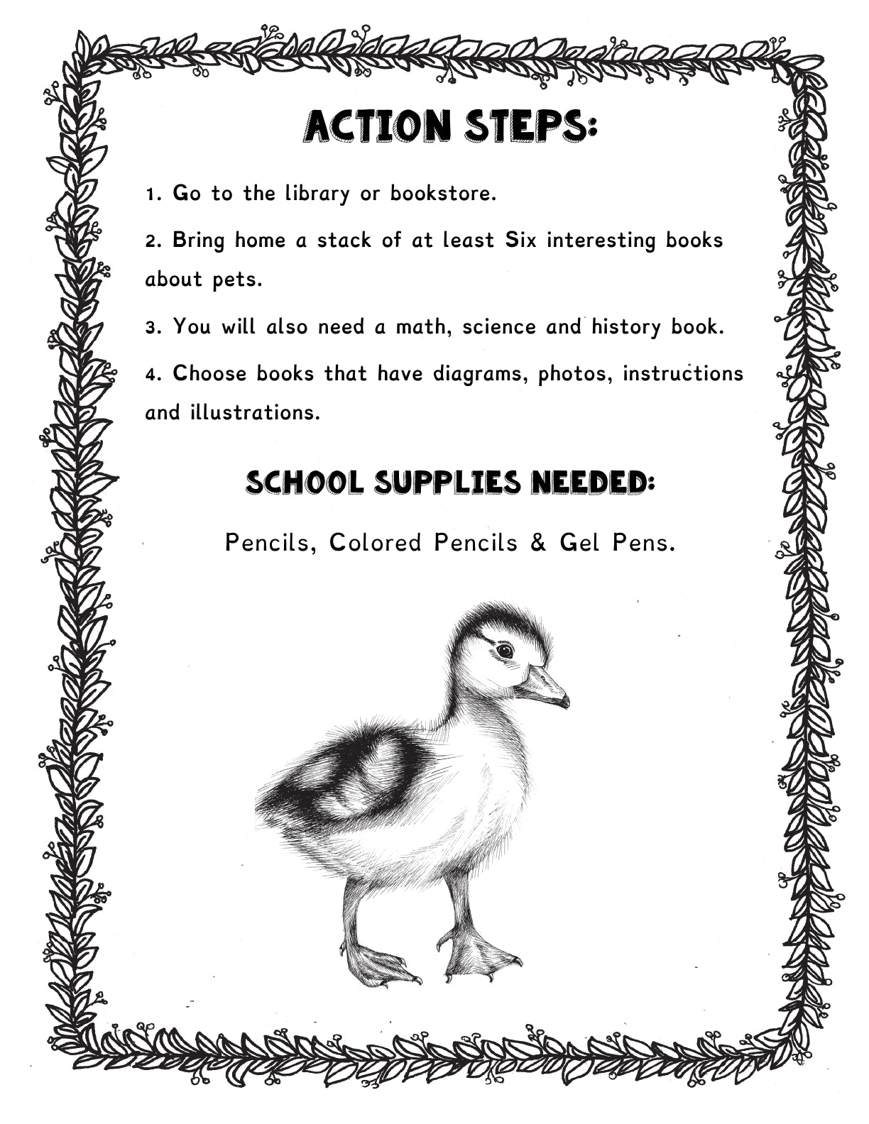 (Age 8+) Homeschooling with Pets