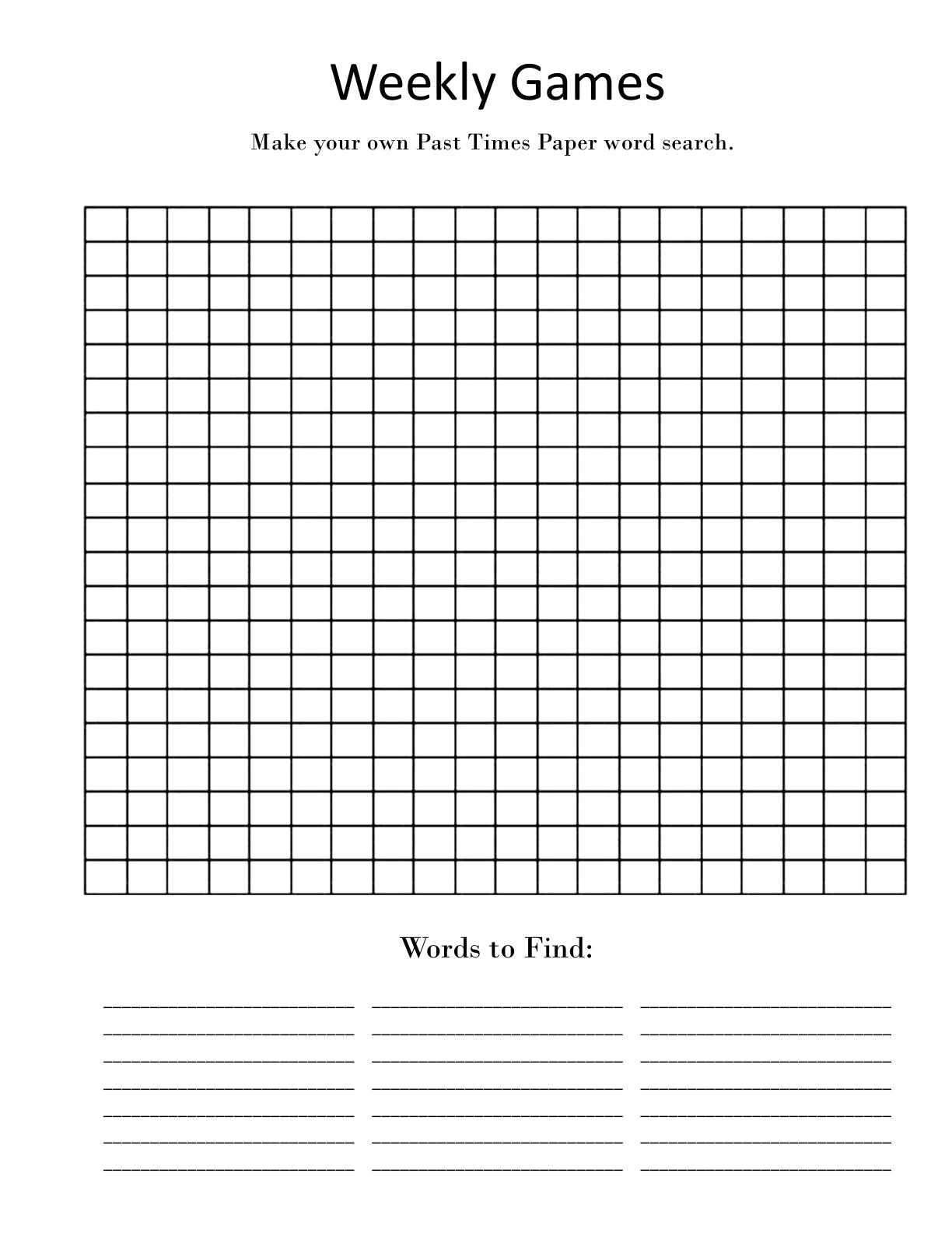 (Age 12+) Past Times Newspaper: Time Travel American History