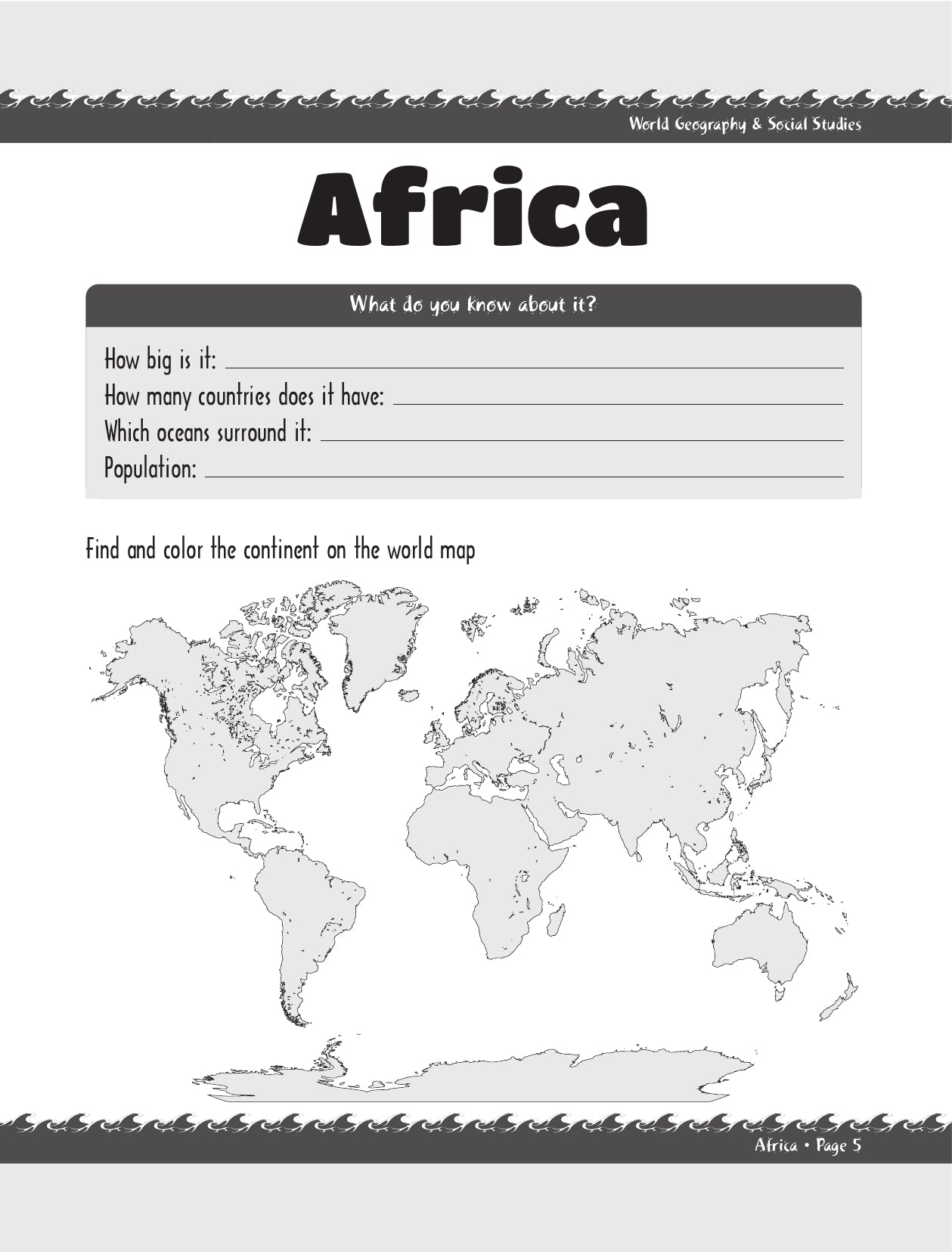 (Age 9+) Seven Amazing Continents - Travel Dreams Geography & Social Studies