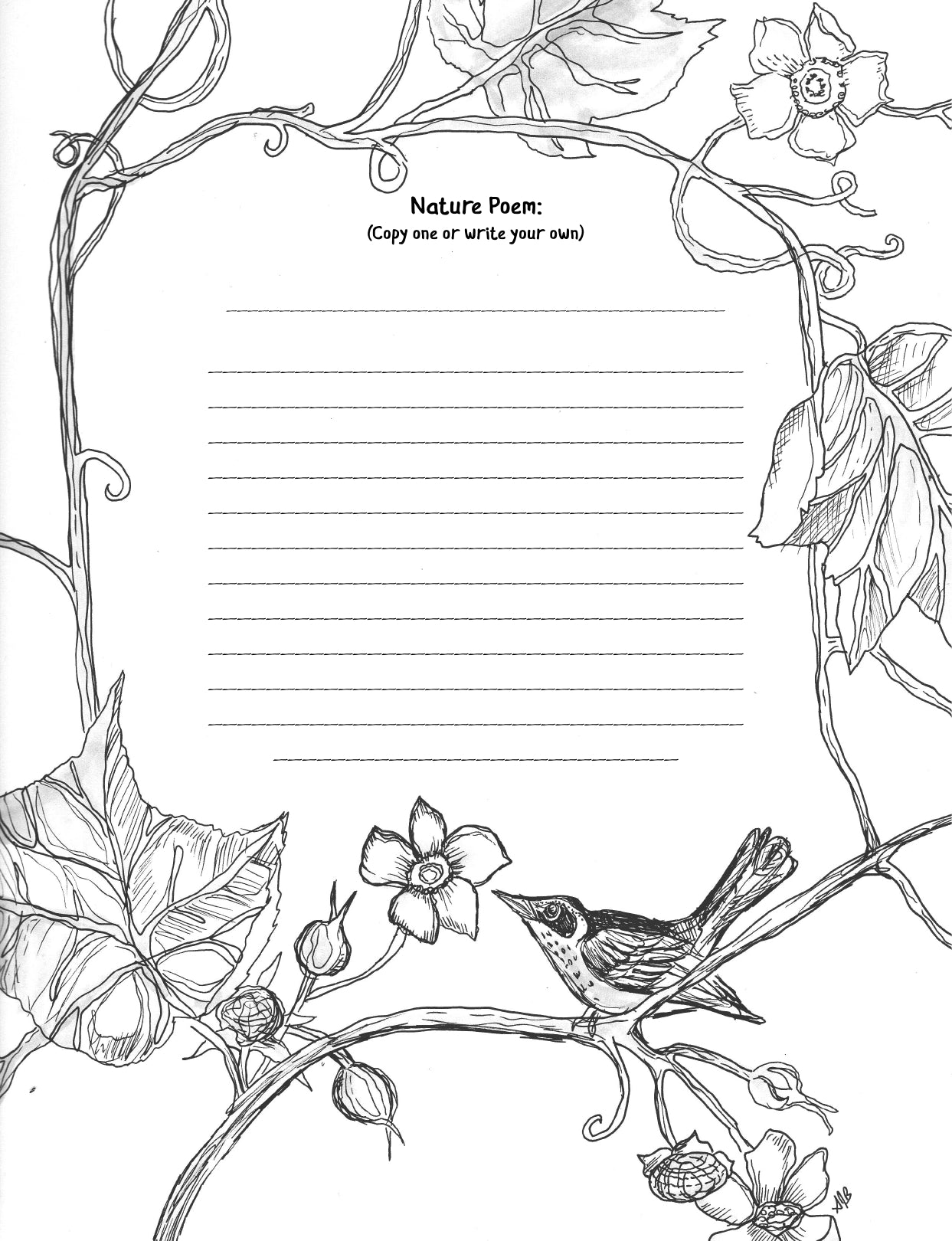 (Age 8+) Bird Watching Journal