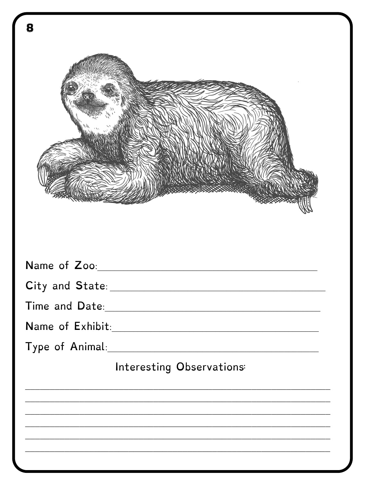 (Age 7+) Field Trip Zoo - Adventure Journal
