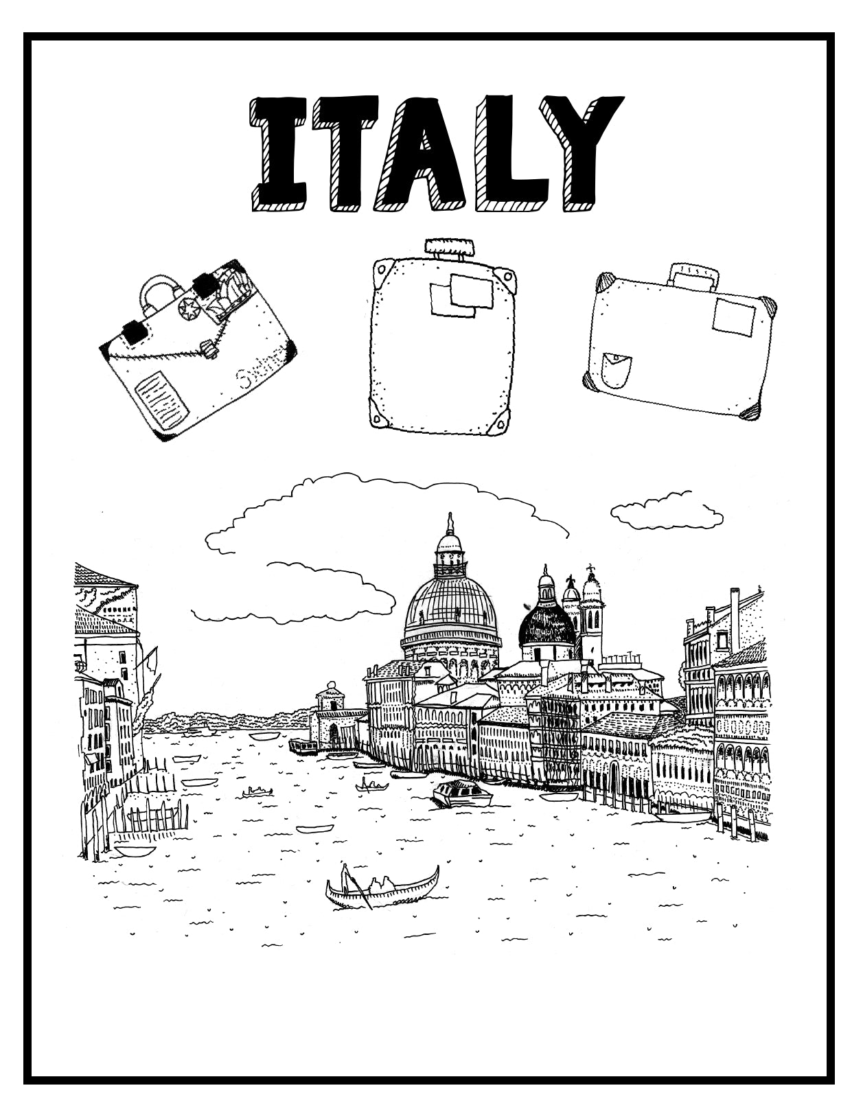 (Age 11+) Travel Dreams Italy - Social Studies Fun-Schooling Journal
