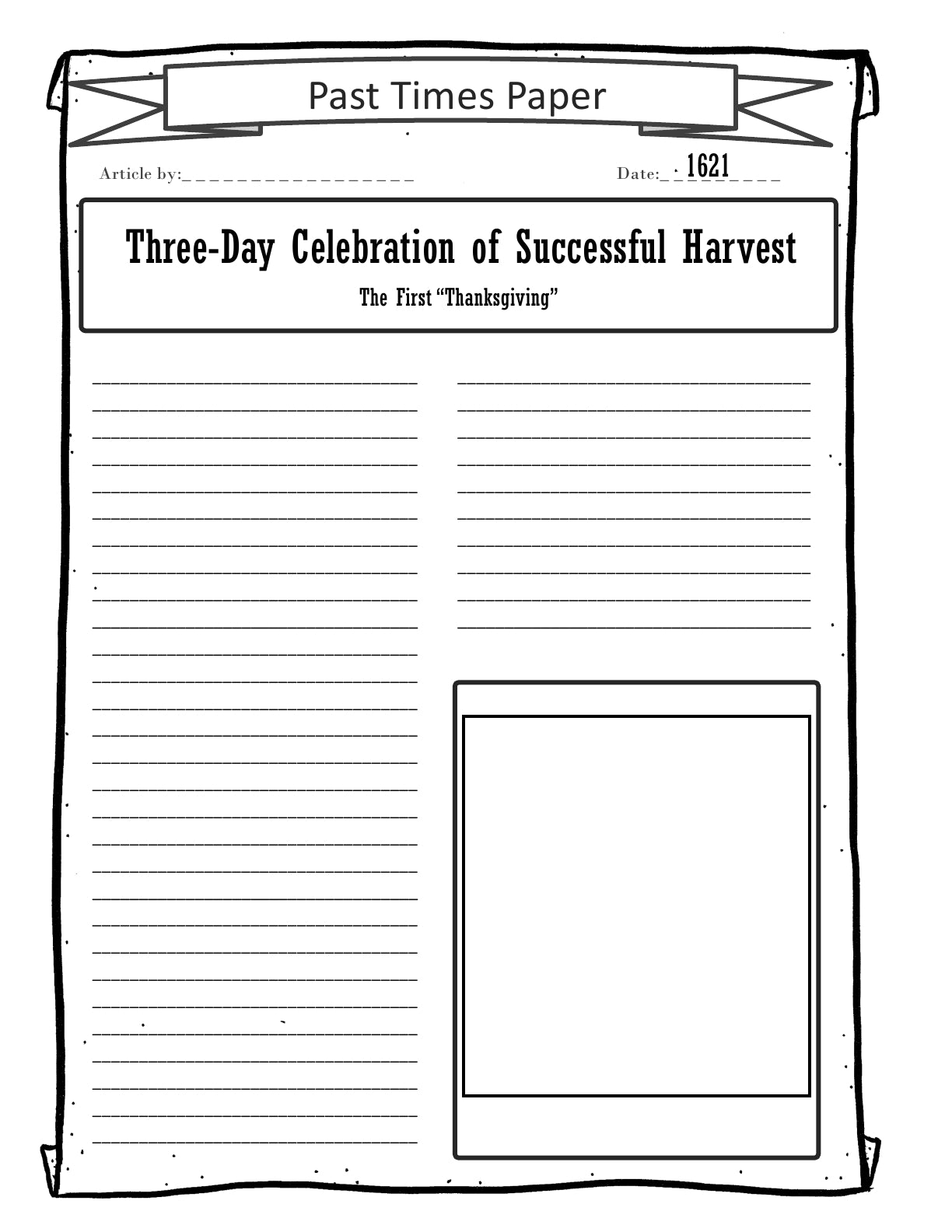 (Age 12+) Past Times Newspaper: Time Travel American History