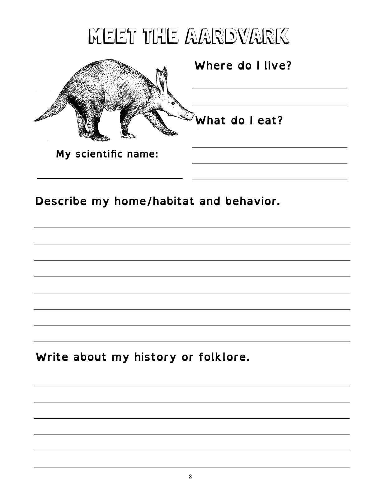 (Age 10+) World Tour Fun-Schooling Journal - Animals & Instruments