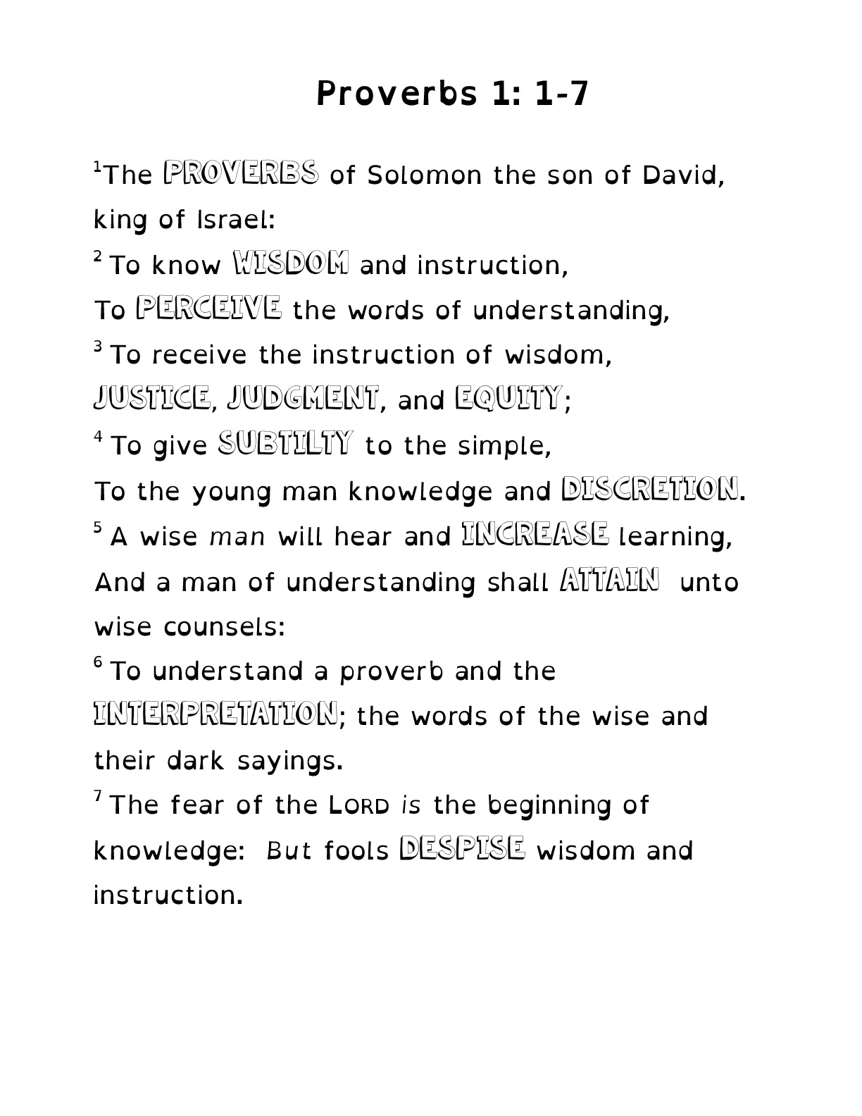 (Age 12+) A Treasury of Psalms & Proverbs