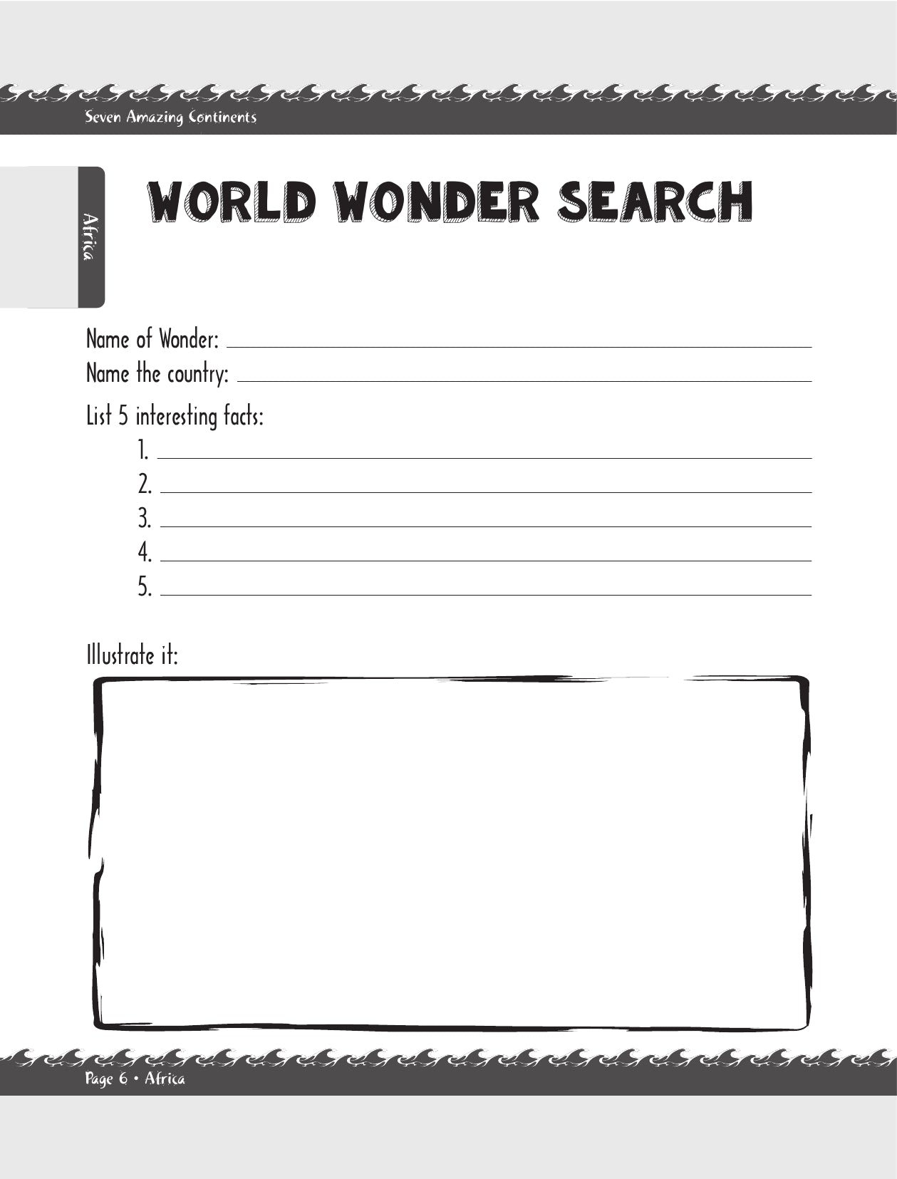 (Age 9+) Seven Amazing Continents - Travel Dreams Geography & Social Studies