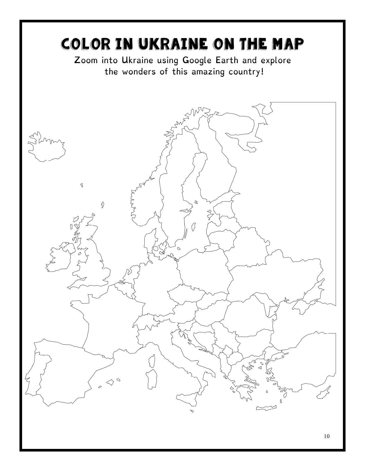 (Age 11+) Travel Dreams Ukraine - Social Studies Fun-Schooling Journal