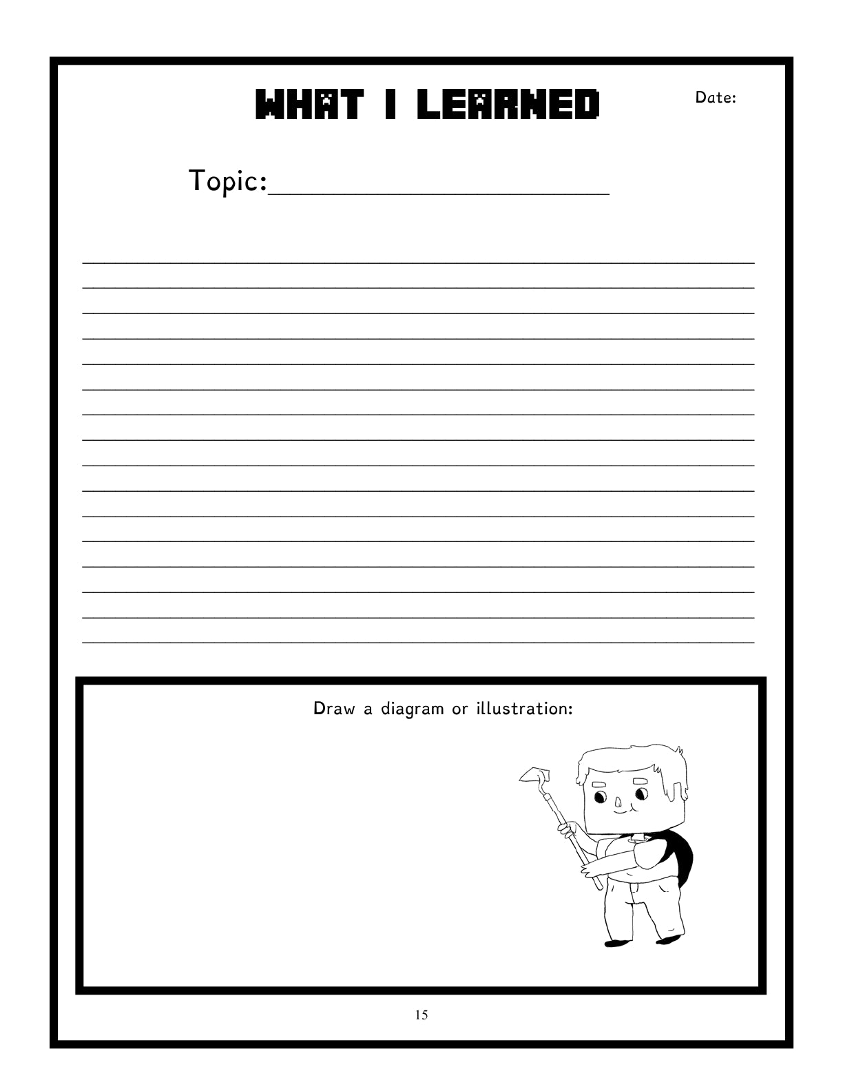 (Age 10+) 7 Subject Science Portfolio - Minecraft & The Real World