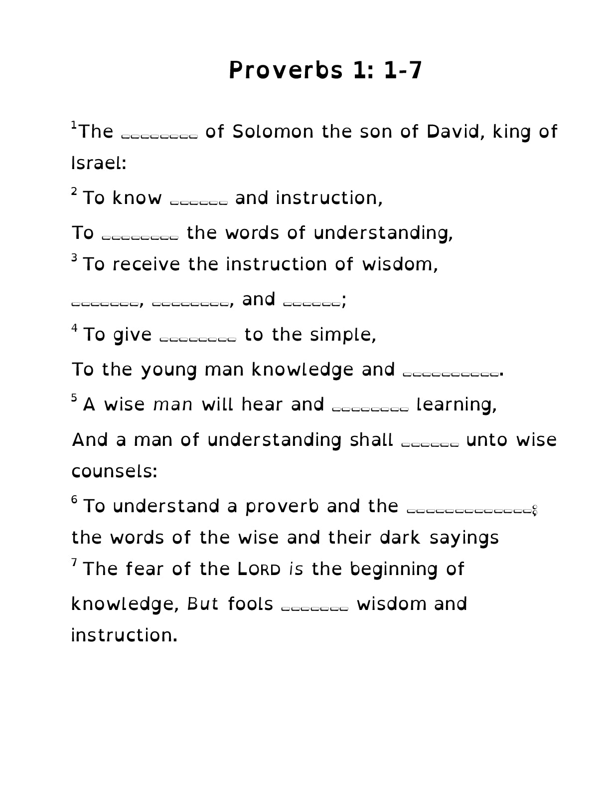 (Age 12+) A Treasury of Psalms & Proverbs