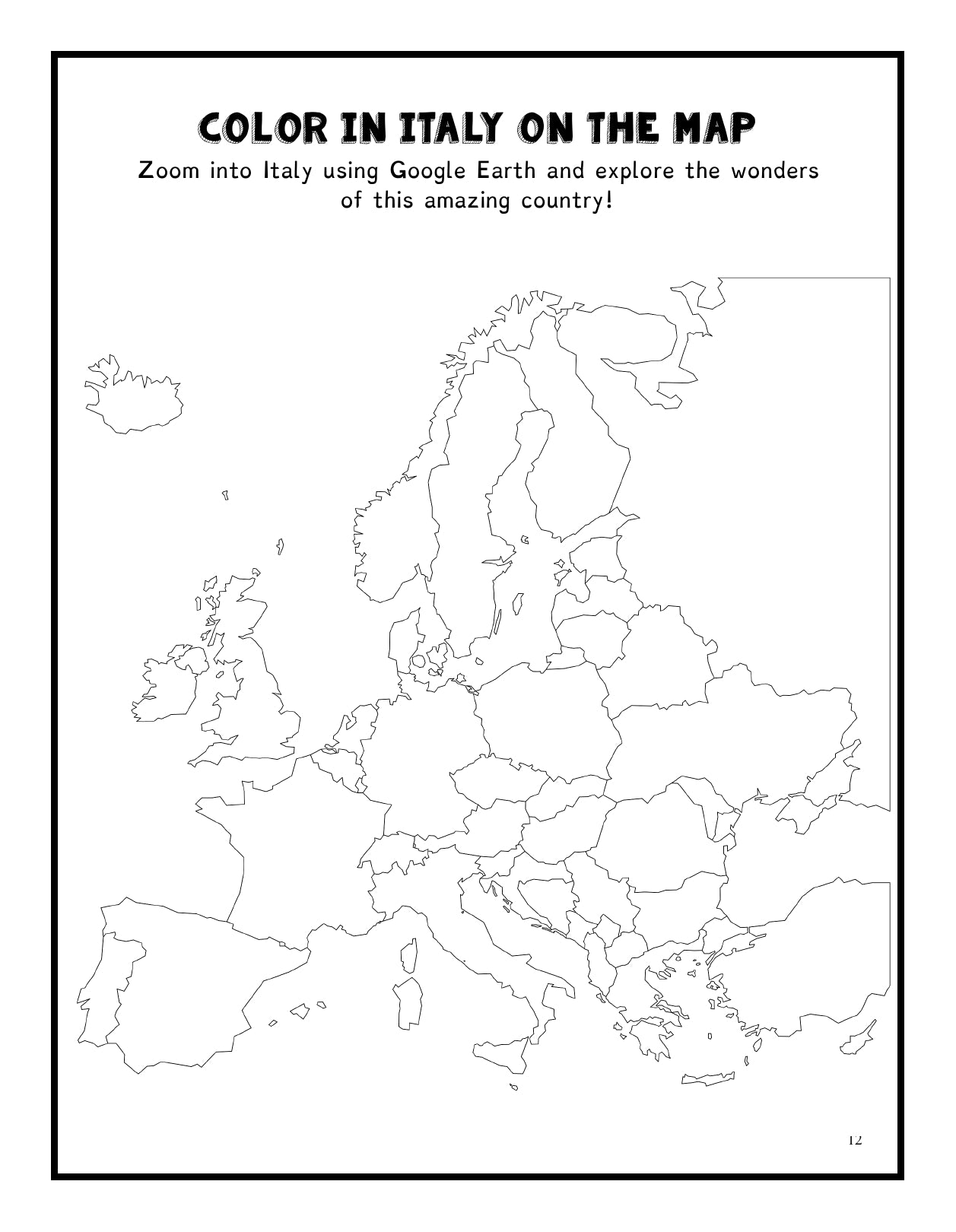 (Age 11+) Travel Dreams Italy - Social Studies Fun-Schooling Journal