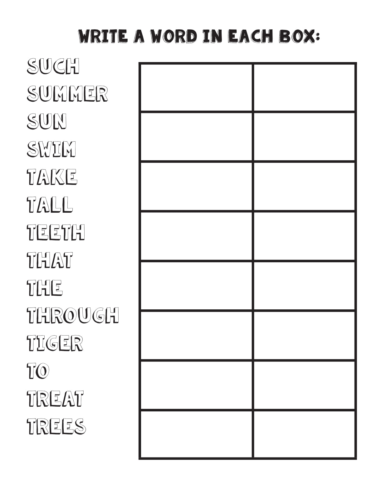 (Age 5+) 100 Words To Read, Write, Spell & Draw