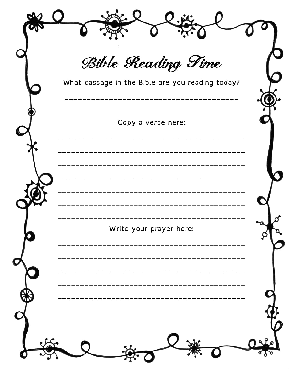 (Age 10+) Devotional Homeschool Journal for Christian Girls