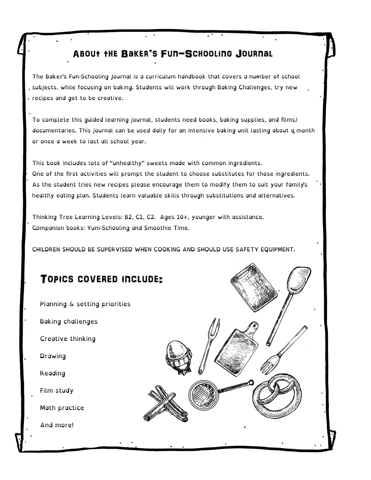 (Age 11+) The Baker's Fun-Schooling Journal