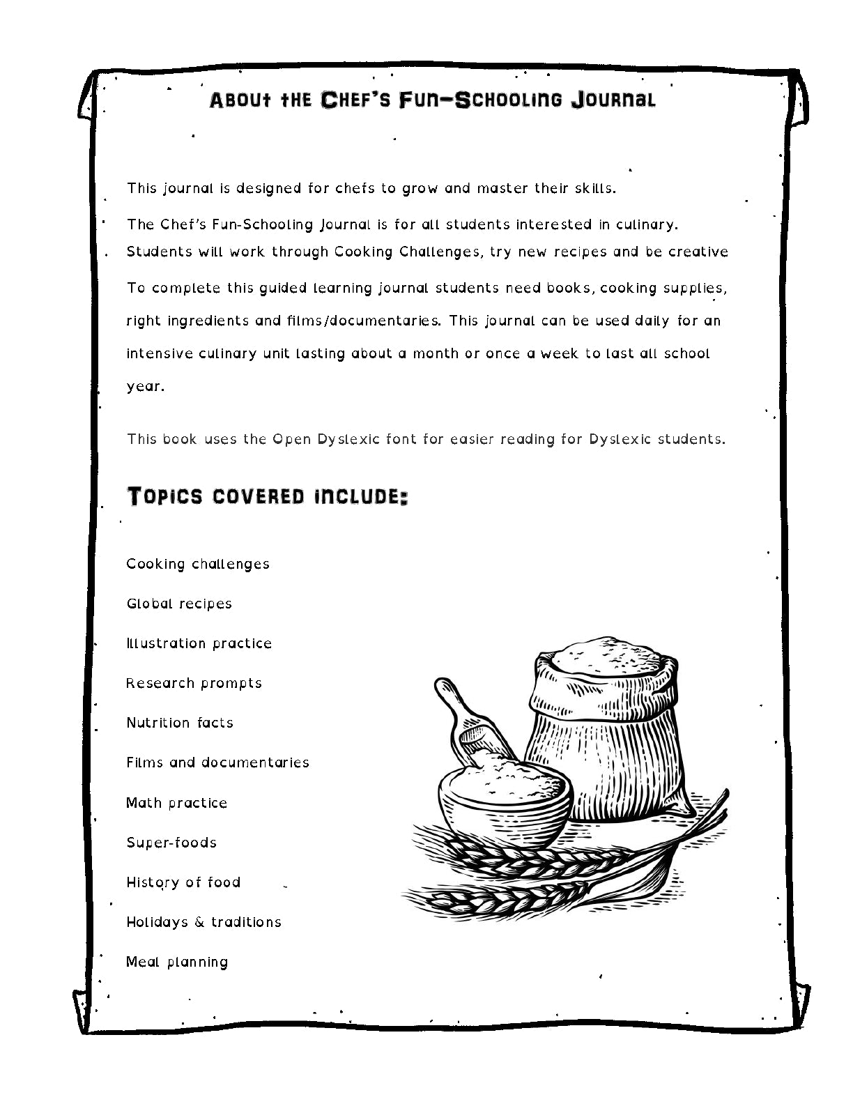 (Age 11+) The Chef's Fun-Schooling Journal