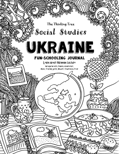 (Age 11+) Travel Dreams Ukraine - Social Studies Fun-Schooling Journal