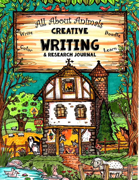 (Age 8+) All About Animals - Creative Writing & Research Journal