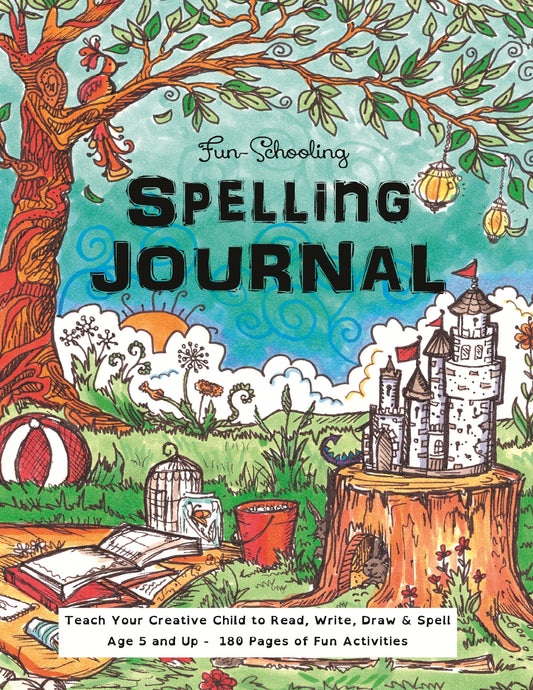 (Age 8+) Fun-Schooling Spelling Journal - 180 Day Spelling & Reading