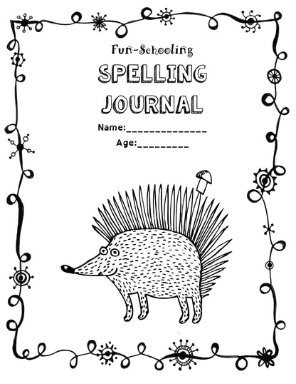 (Age 8+) Fun-Schooling Spelling Journal - 180 Day Spelling & Reading